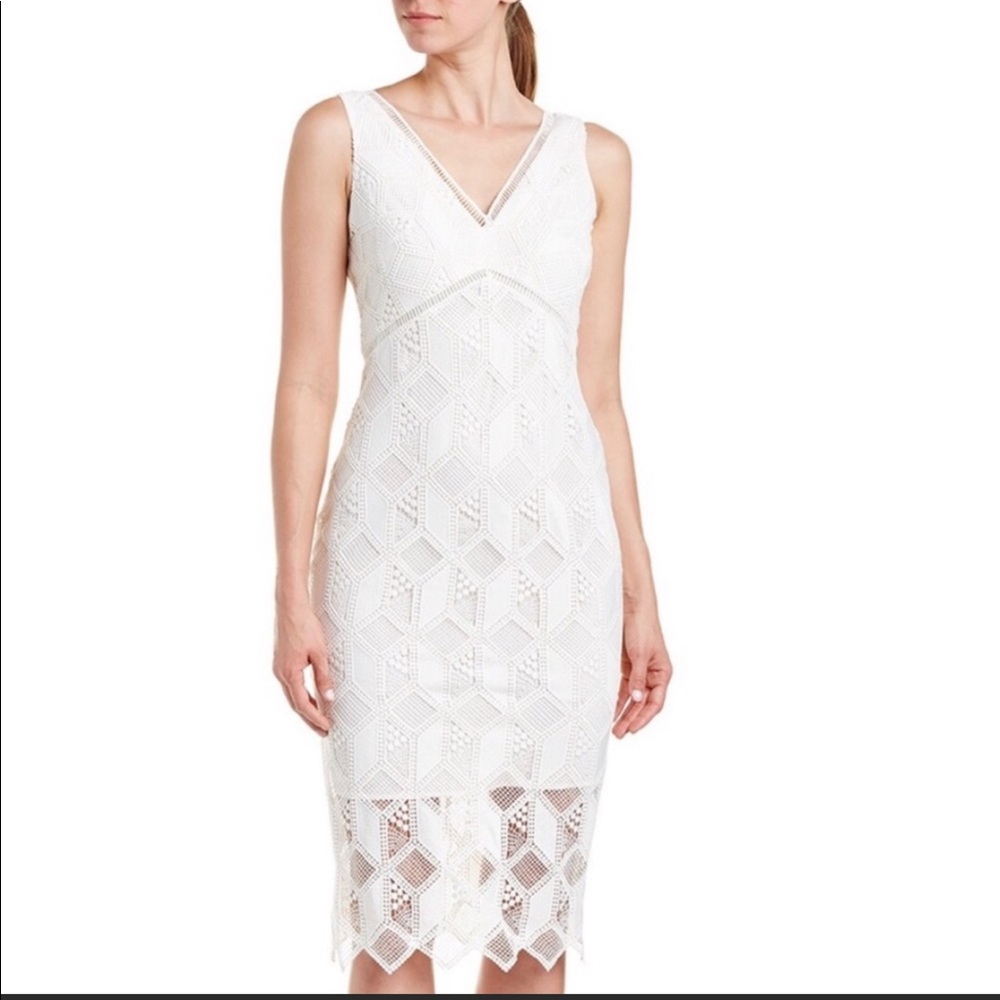 NWT Shoshanna Lace Overlay Dress 8 Anthropologie